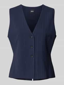Boss Regular fit gilet van pure viscose model 'JULINIA'