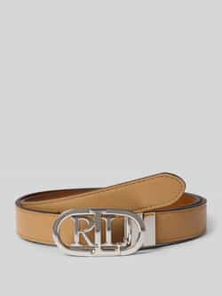 Lauren Ralph Lauren Leren riem met gesp met label