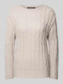 LUISA CERANO Gebreide pullover van wolmix met ronde hals