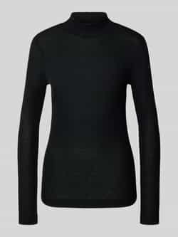 Rich & Royal Shirt met lange mouwen van viscosemix met opstaande kraag
