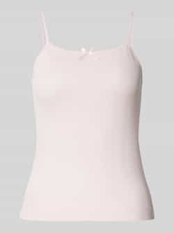 Pieces Slim fit top met bandjes van puur katoen model 'MARIE'