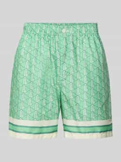 Lacoste Straight leg korte broek met elastische band