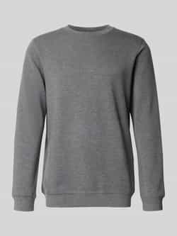 Matinique Sweatshirt met labeldetail model 'harry'
