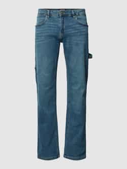 Urban Classics Straight leg fit jeans met labelpatch model 'Carpenter'