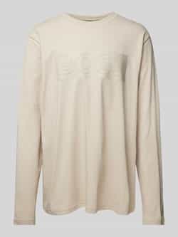 BOSS Green Shirt met lange mouwen en labelprint model 'Togn'