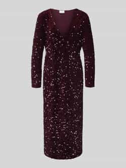 Vila Midi-jurk met V-hals model 'FAITH'