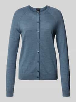 Boss Regular fit gebreid jack van zuivere scheerwol model 'FONAMI'