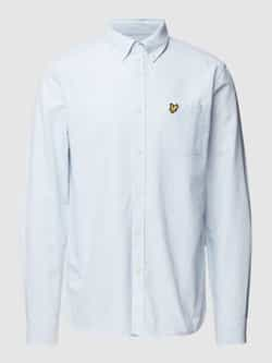 Lyle & Scott Slim fit vrijetijdsoverhemd met streepmotief model 'Oxford'