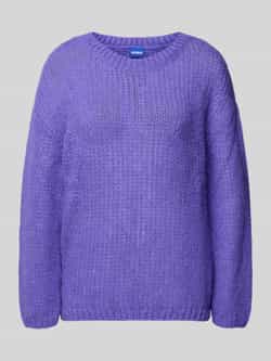 Hugo Blue Relaxed fit gebreide pullover met alpaca model 'SLOOKINA'