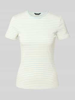 Lauren Ralph Lauren T-shirt met geribde ronde hals