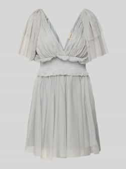 Lace & Beads Cocktailjurk met V-hals en tailleband