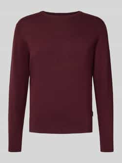 Bugatti Gebreide pullover met ribboorden