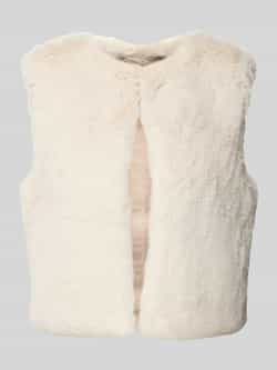 Milano italy Gilet van imitatiebont met ronde hals