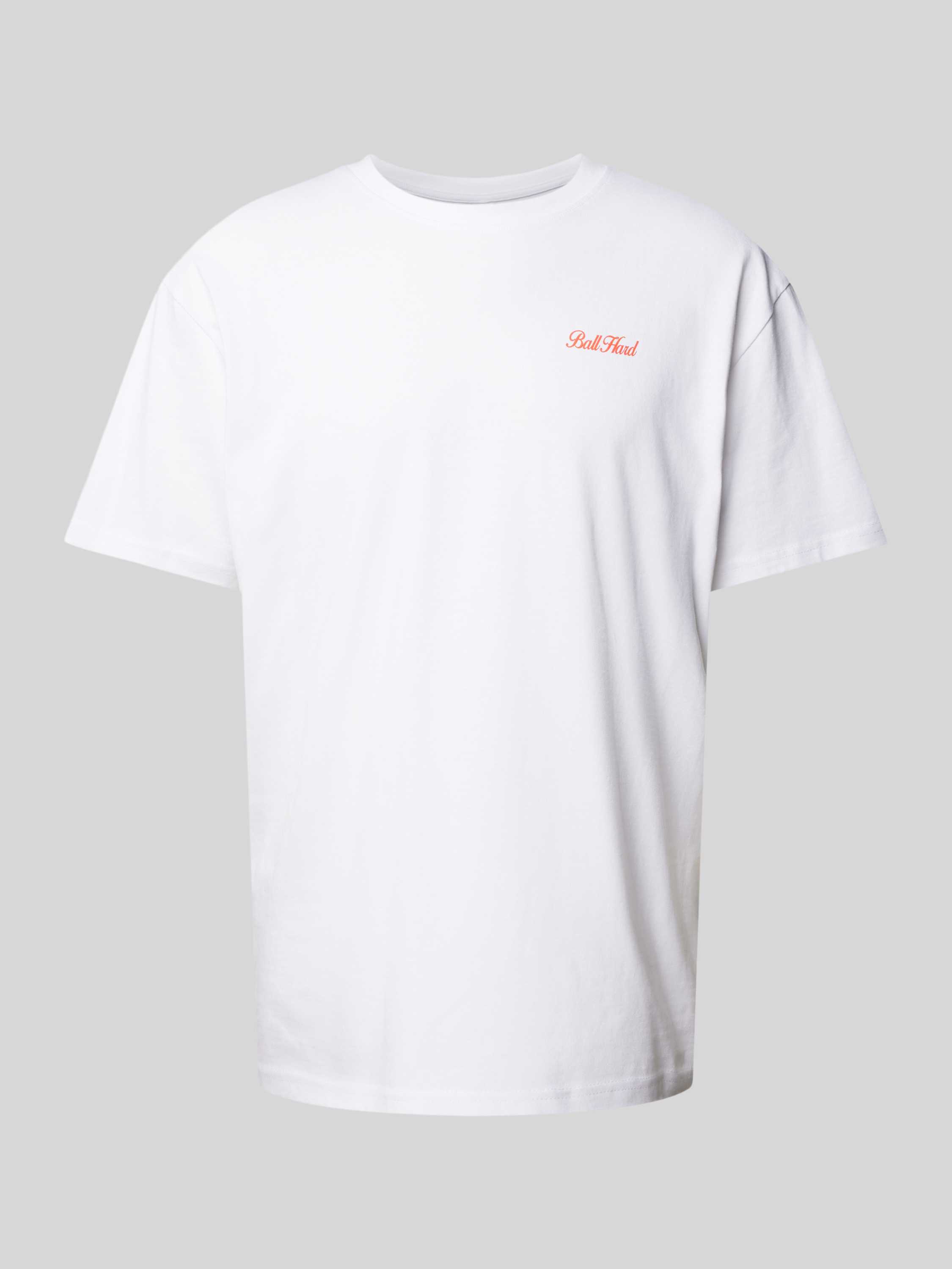 Mister tee Oversized T-shirt met statementprint model 'Ball Hard'