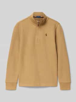 Polo Ralph Lauren Kids Gebreide pullover met geribde mouwboorden