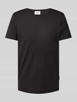 JOOP! JEANS T-shirt met geribde ronde hals model 'Caspian'
