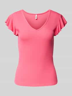 Only Slim fit T-shirt in riblook model 'BELIA'