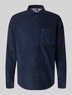 Tommy Jeans Regular fit corduroy overhemd van puur katoen