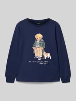 Polo Ralph Lauren Kids Regular-fit shirt met lange mouwen met logoprint