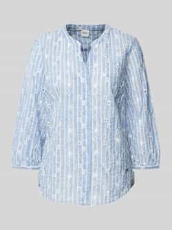BRAX Regular fit blouse met broderie anglaise model 'STYLE.Velia'