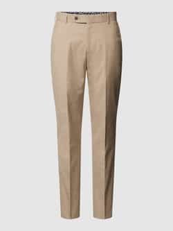 Wilvorst Pantalon in beige met Franse steekzakken