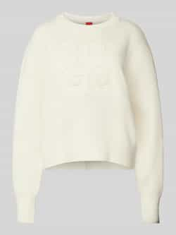 HUGO Gebreide pullover met extra brede schouders model 'Sisminye'