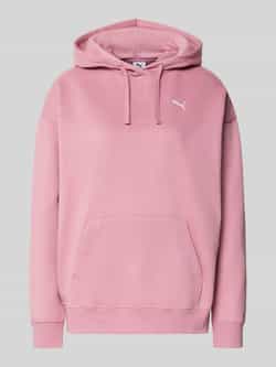 Puma Relaxed fit hoodie met labelstitching en kangoeroezak