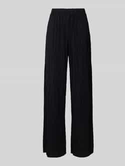 Vila Wide leg stoffen broek met plissévouwen model 'PLISA'