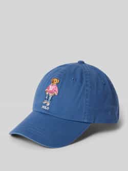Polo Ralph Lauren Blauwe Teddy Geborduurde Baseballpet Blue Heren