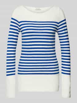 Marc O'Polo Shirt met lange mouwen in slub jersey met een gestreept patroon