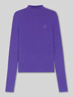 Hugo Blue Slim fit gebreide pullover met ribstructuur model 'SARMIE'