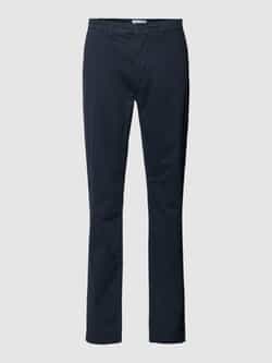 Casual friday Slim fit broek met Franse steekzakken