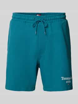 Tommy Jeans Regular fit sweatshorts met labelstitching