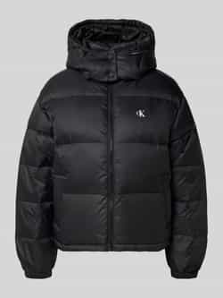 Calvin Klein Jeans Regular fit gewatteerd jack met logoprint model 'Midweight'