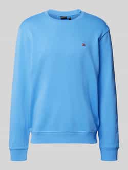 Napapijri Sweatshirt met labelstitching model 'BALIS'