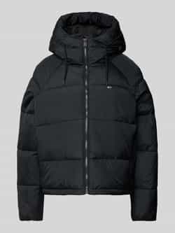 Tommy Hilfiger Zwarte gewatteerde jas voor vrouwen Black Dames