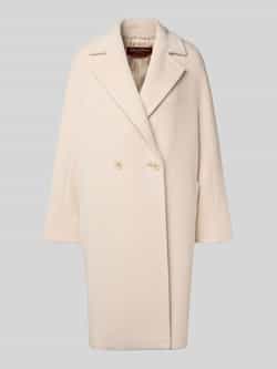 Max Mara Studio Regular fit lange wollen jas van alpacamix model 'TOKIO'