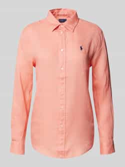 Polo Ralph Lauren Linnen blouse met labelstitching