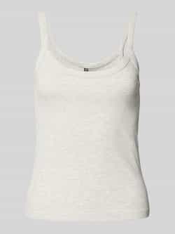 Pieces Slim fit top met bandjes van katoenmix model 'MAY'