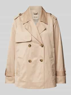 MOS MOSH Trenchcoat met mouwtrensjes model 'SLIMA'