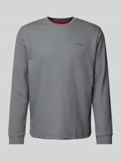 HUGO Shirt met lange mouwen en labelstitching model 'Austin'