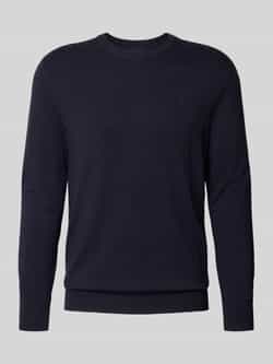 SCOTCH & SODA Heren Truien & Vesten Viscose Pullover Crewneck Donkerblauw