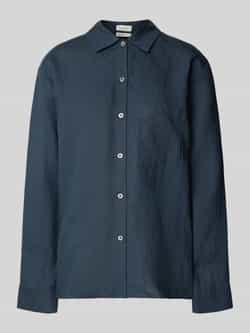 Marc O'Polo Regular fit linnen blouse met borstzak