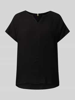 Soyaconcept V-hals shirt met korte mouwen Black Dames