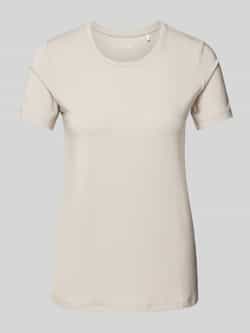 Schiesser T-shirt met geribde ronde hals