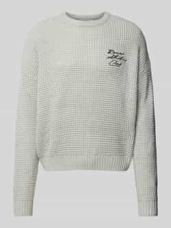 REVIEW Gebreide pullover met labelstitching