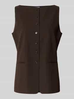 Style Icon Collection Mouwloos vest met knoopsluiting curated by Anouk Yve
