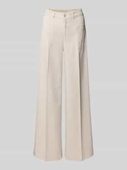 RAFFAELLO ROSSI Wide leg broek van viscosemix model 'MIRU'