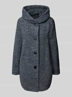 Fuchs Schmitt Regular fit lange jas met scheerwol