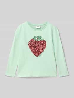 S.Oliver RED LABEL Regular fit shirt met lange mouwen en pailletten